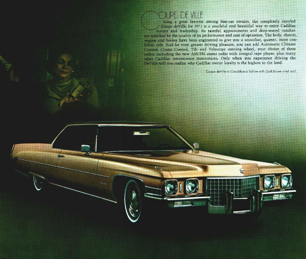 1971 Cadillac Look Of Leadership Mailer Page 8